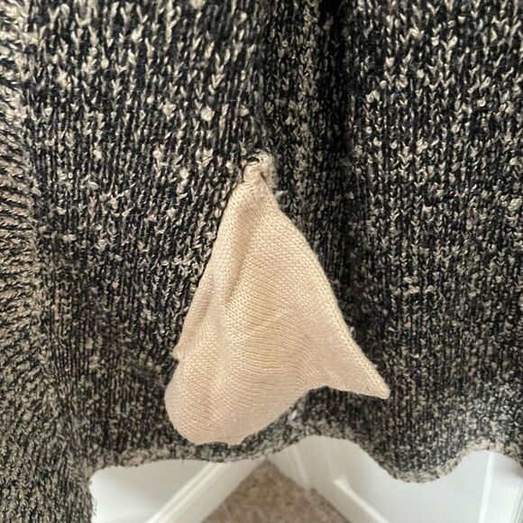 Vtg Monto Par Le Chois Womens Sweater Jacket L Tan Chunky Knit Shawl Collar - Picture 6 of 6